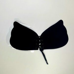Drawstring strapless bra size A